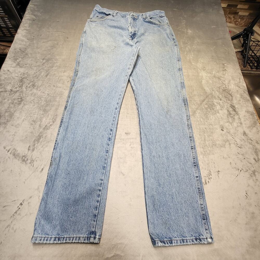Wrangler Jeans Mens‎ 36x34 Regular Fit 96501SL Denim Straight Leg Vintage Style